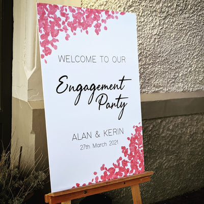 Event signage, custom print on corfulte