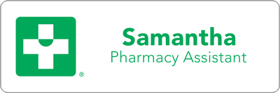 Terry White Name badge with staff member name and position title