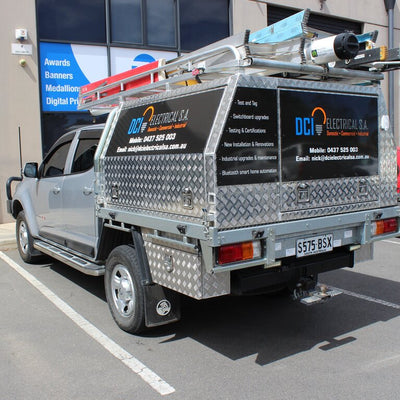 ACM panel signs for signage on a company vehicle