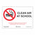 No Smoking No Vape School Signs A3 Clean Air for Kids  