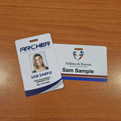 Photo ID Card with hole