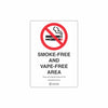 A4 Aluminium No vaping No smoking area sign for updated school smoking prohibited regulations